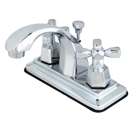 Kingston Brass KS4641HX 4" Centerset Bathroom Faucet, Polished Chrome KS4641HX